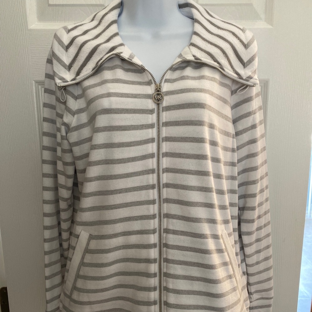 NEW! MICHAEL KORS WOMENS FULL ZIP SWEATER JACKET